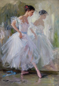 Pretty Lady KR 033 Little Ballet Dancers Oil Paintings